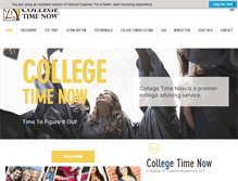 Tablet Screenshot of collegetimenow.com